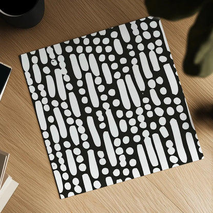 Cross Current Square Up IV BW by Cheryl Warrick. Shown as a detailed flat fine art print, highlighting archival giclee quality. Available as an archival giclee rolled canvas, fine art paper, or poster print. SKU 25307a.