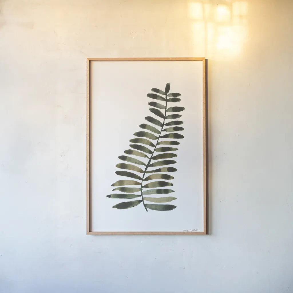 Deep Woods I by Cheryl Warrick. shown as a paper print in a natural frame. Available as a archival giclee rolled canvas, fine art paper, or poster print. SKU 86950h.