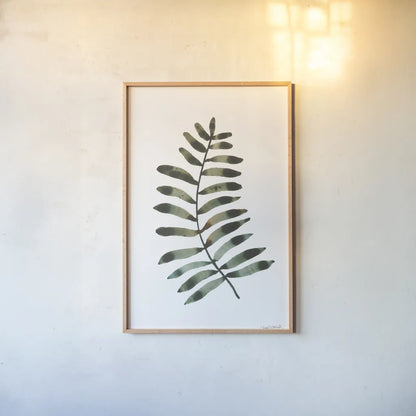 Deep Woods II by Cheryl Warrick. shown as a paper print in a natural frame. Available as a archival giclee rolled canvas, fine art paper, or poster print. SKU 86951h.