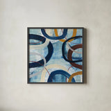 Dwell II by Cheryl Warrick. Shown in a sleek black glass frame for a contemporary gallery look. Available as an archival giclee rolled canvas, fine art paper, or poster print. SKU 17736a.