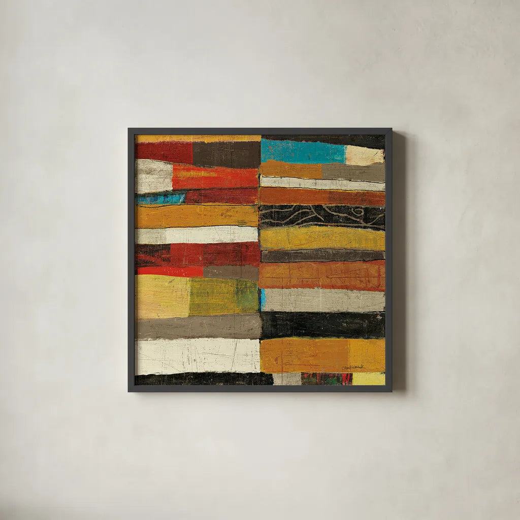 Eileen V v2 by Cheryl Warrick. Shown in a sleek black glass frame for a contemporary gallery look. Available as an archival giclee rolled canvas, fine art paper, or poster print. SKU 37802a.