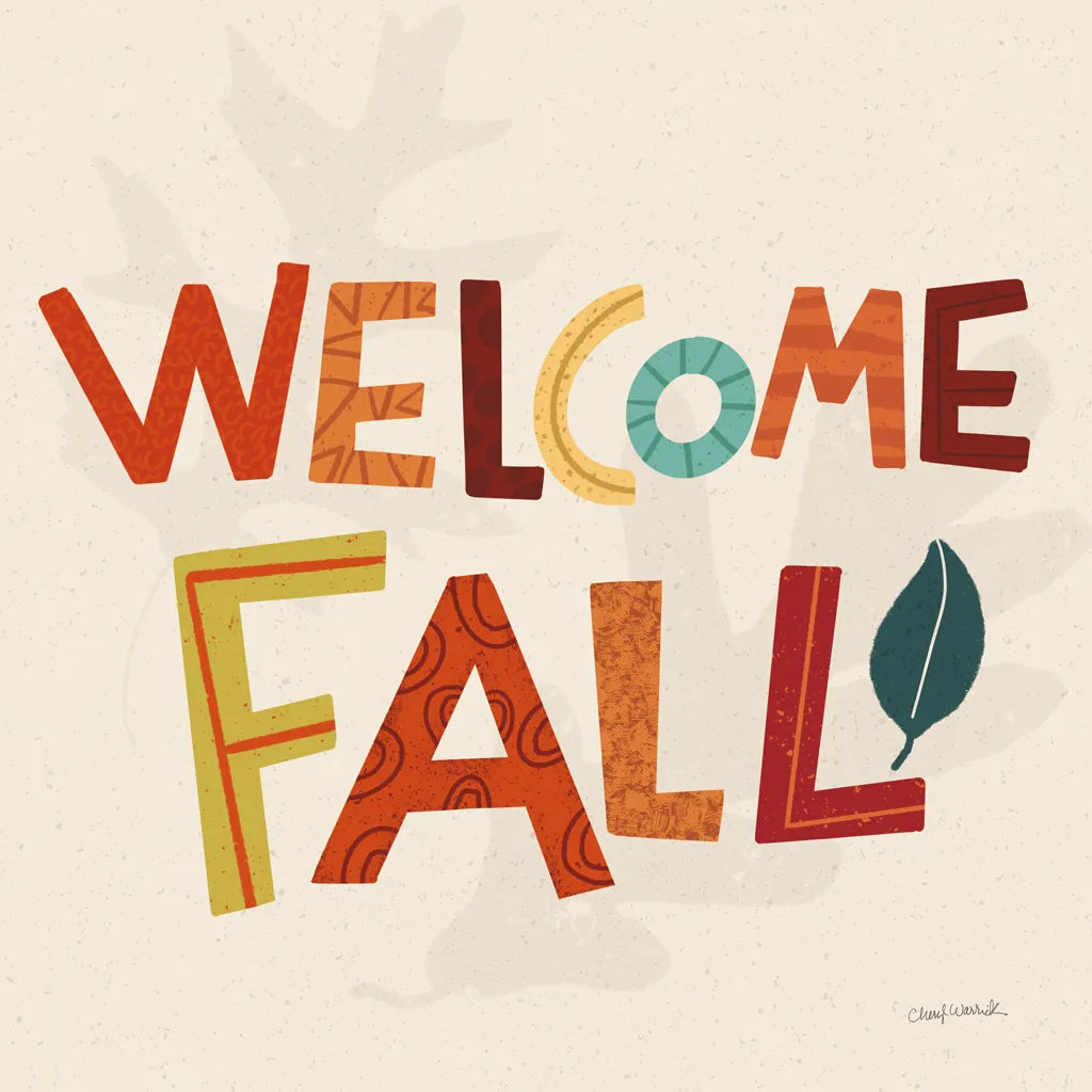 Fall Fun II by Cheryl Warrick. SKU 93045a. Archival Giclee Fine art print for wall decor.