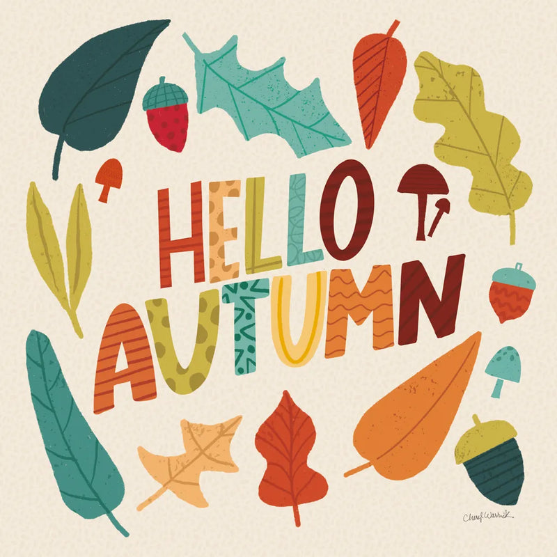 Fall Fun IV by Cheryl Warrick. SKU 93047a. Archival Giclee Fine art print for wall decor.