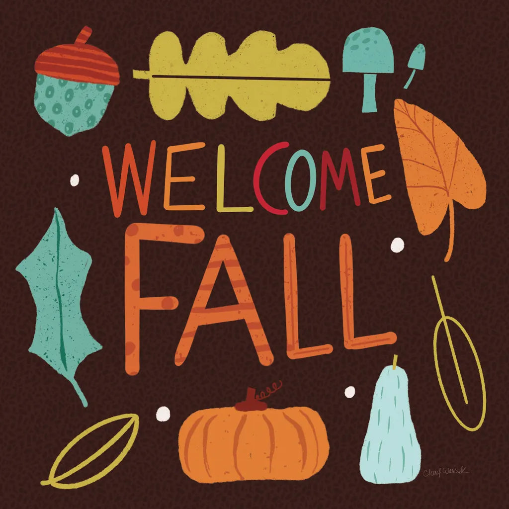 Fall Fun V by Cheryl Warrick. SKU 93048a. Archival Giclee Fine art print for wall decor.
