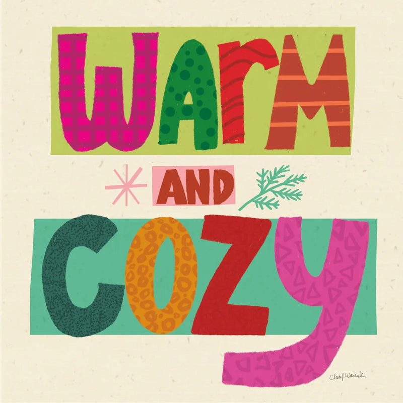 Festive Feelings III by Cheryl Warrick. SKU 102801a. Archival Giclee Fine art print for wall decor.