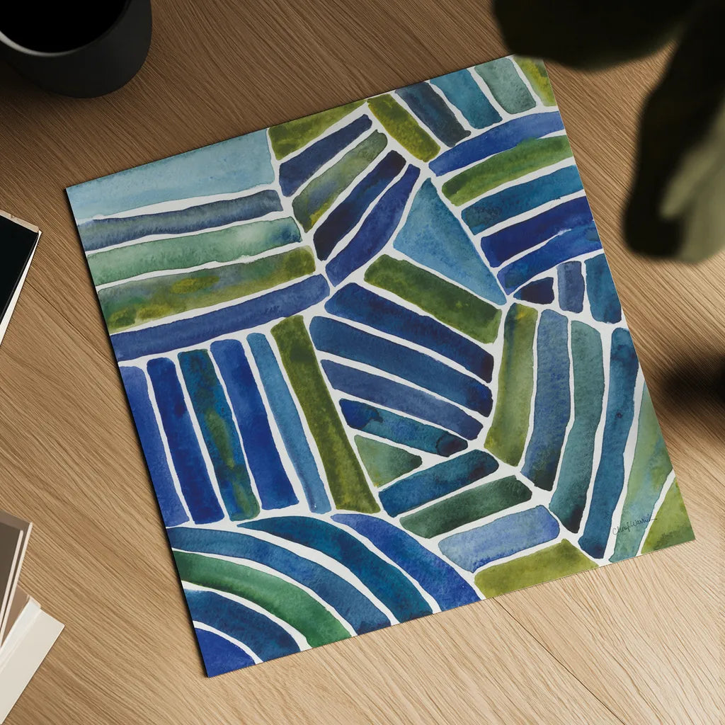 Field View by Cheryl Warrick. Shown as a detailed flat fine art print, highlighting archival giclee quality. Available as an archival giclee rolled canvas, fine art paper, or poster print. SKU 84974a.