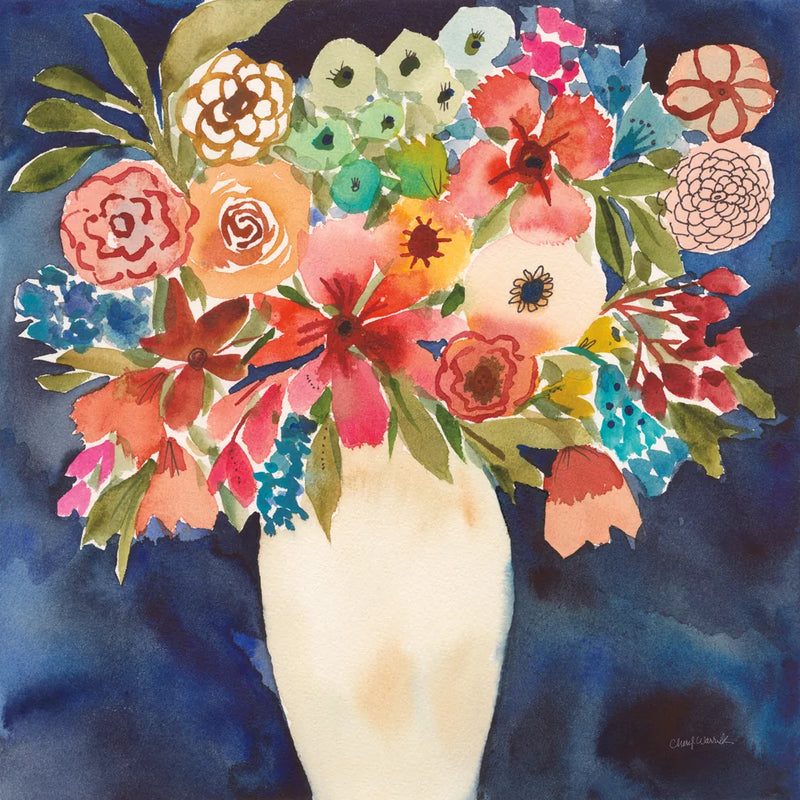 Floral Beauty II by Cheryl Warrick. SKU 86839a. Archival Giclee Fine art print for wall decor.