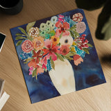 Floral Beauty II by Cheryl Warrick. Shown as a detailed flat fine art print, highlighting archival giclee quality. Available as an archival giclee rolled canvas, fine art paper, or poster print. SKU 86839a.
