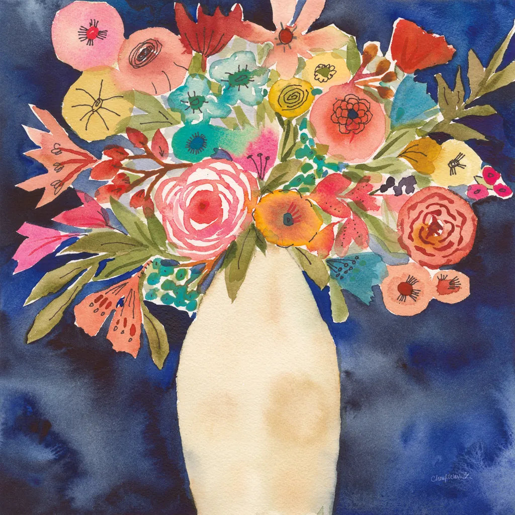 Floral Beauty III by Cheryl Warrick. SKU 86840a. Archival Giclee Fine art print for wall decor.