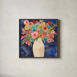Floral Beauty III by Cheryl Warrick. Shown in a sleek black glass frame for a contemporary gallery look. Available as an archival giclee rolled canvas, fine art paper, or poster print. SKU 86840a.
