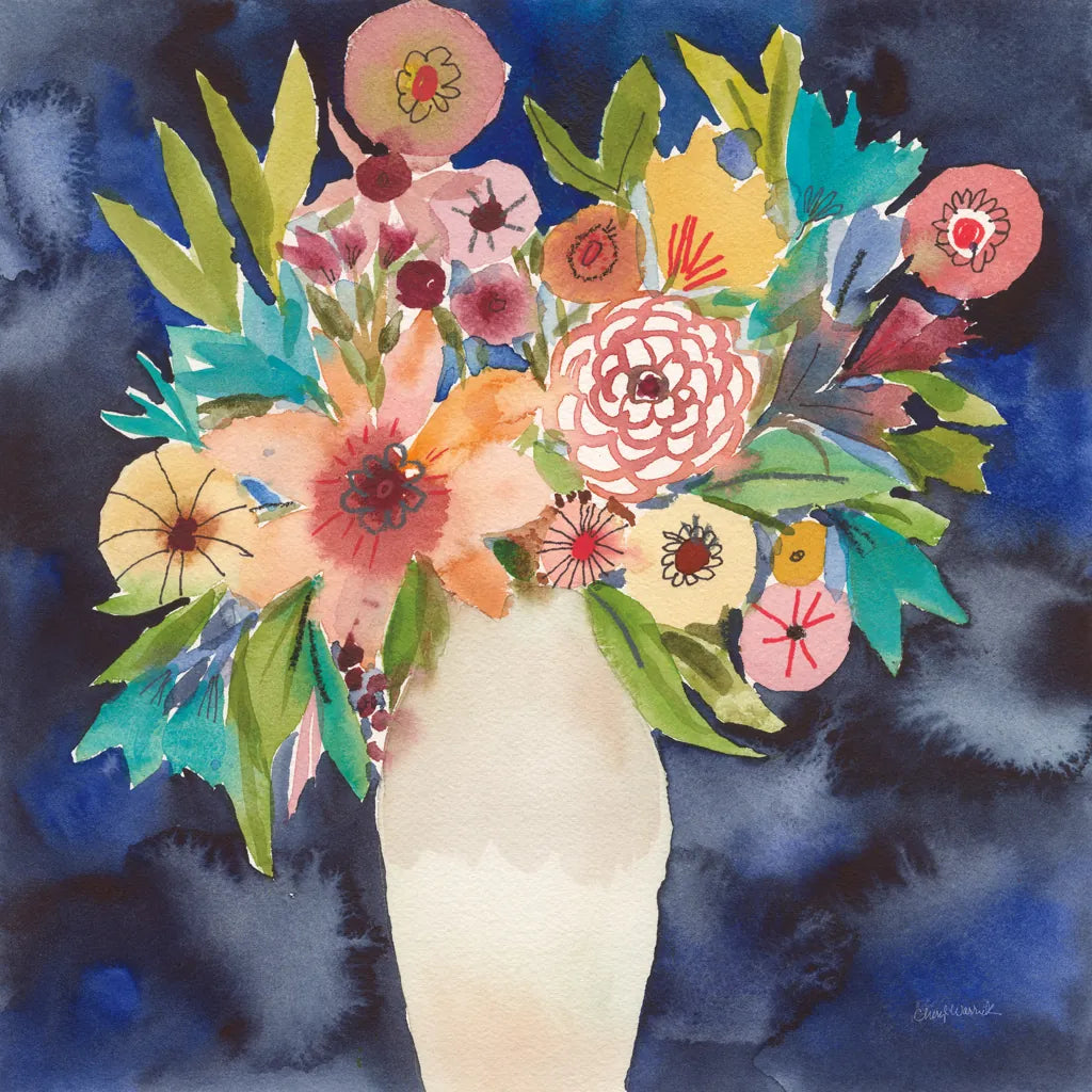 Floral Beauty IV by Cheryl Warrick. SKU 86841a. Archival Giclee Fine art print for wall decor.