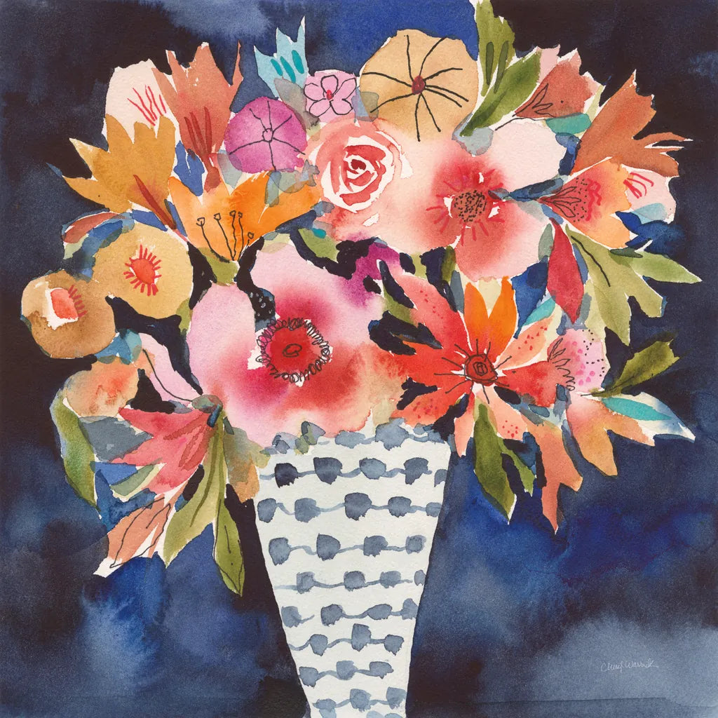 Floral Beauty V by Cheryl Warrick. SKU 86842a. Archival Giclee Fine art print for wall decor.