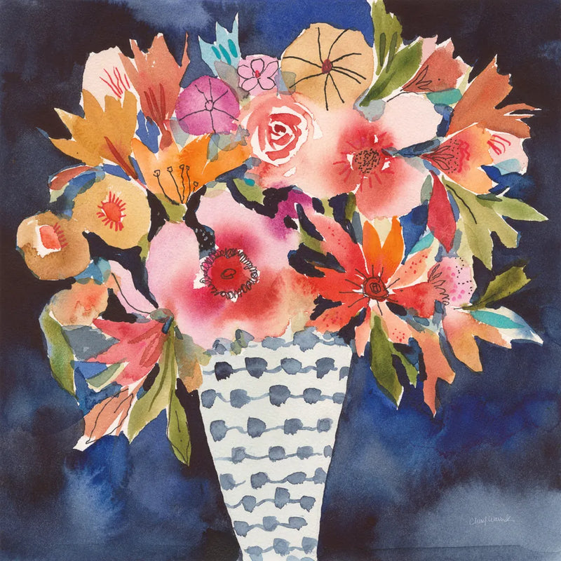 Floral Beauty V by Cheryl Warrick. SKU 86842a. Archival Giclee Fine art print for wall decor.