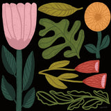 Flower Toss I by Cheryl Warrick. SKU 90941a. Archival Giclee Fine art print for wall decor.