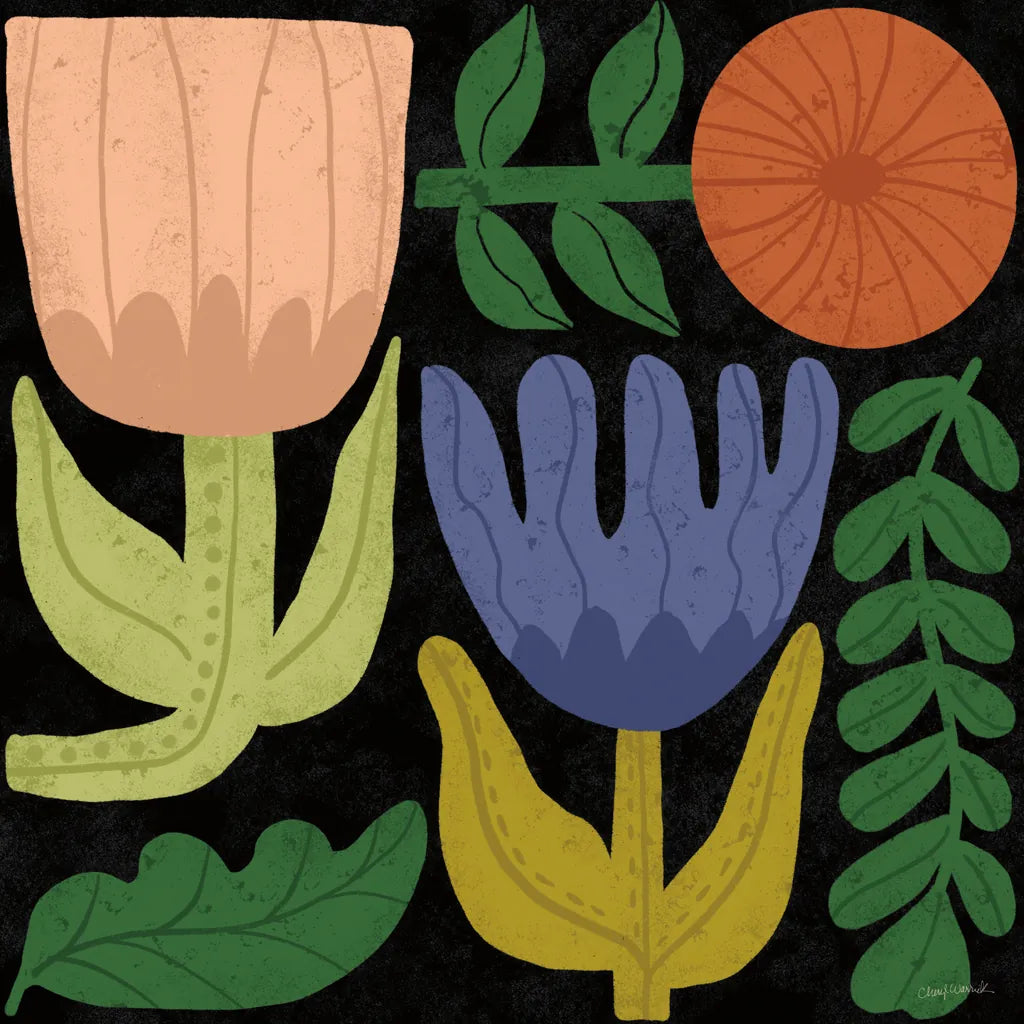 Flower Toss IV by Cheryl Warrick. SKU 90944a. Archival Giclee Fine art print for wall decor.