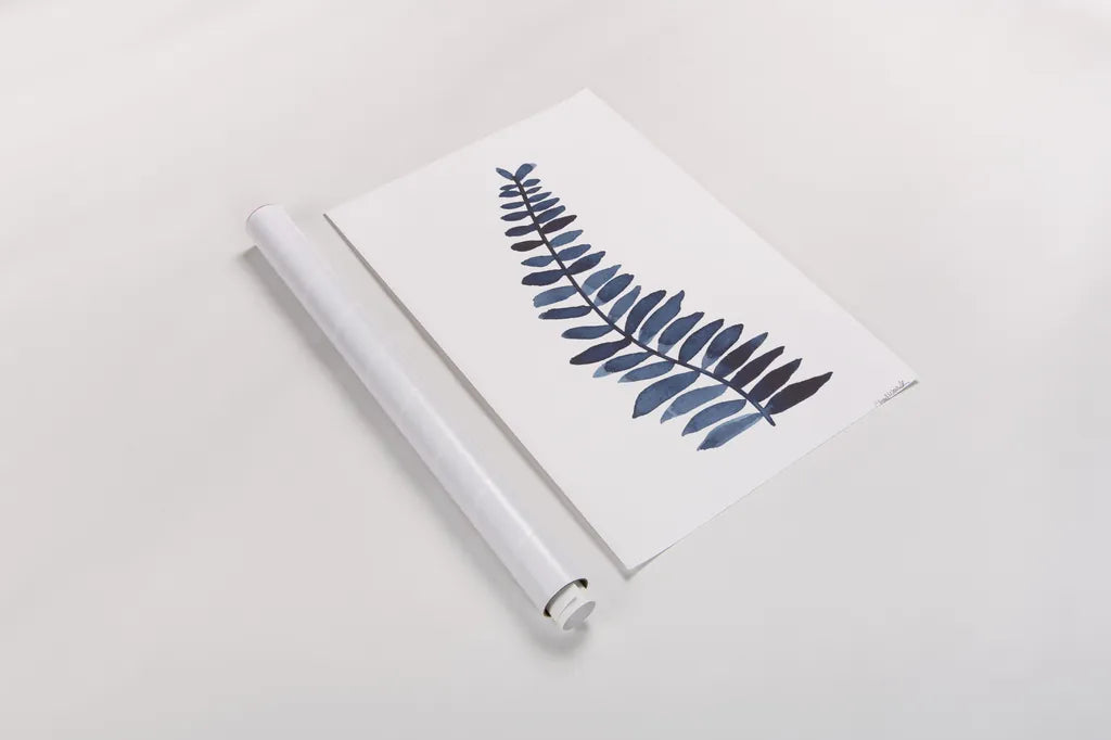 Forest Fern Trio I by Cheryl Warrick. shown as a rolled paper print. Available as archival giclee rolled canvas, fine art paper, or poster print. SKU 86947h.