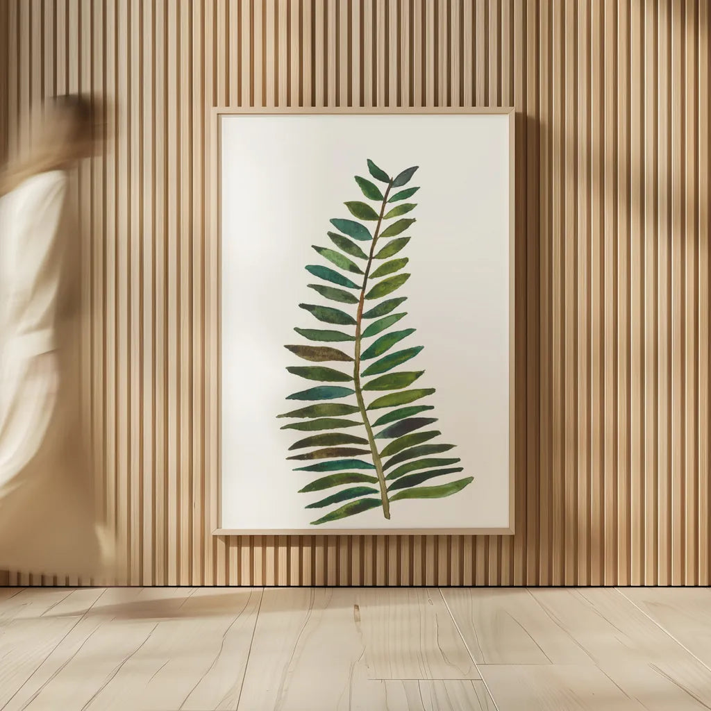 Forest Fern Trio II by Cheryl Warrick. shown as over sized large wall art. Available as an archival giclee rolled canvas, fine art paper, or poster print. SKU 86948h.