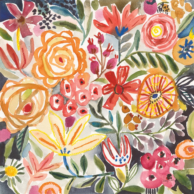Forte Florals III by Cheryl Warrick