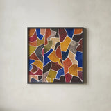 Fractured I by Cheryl Warrick. Shown in a sleek black glass frame for a contemporary gallery look. Available as an archival giclee rolled canvas, fine art paper, or poster print. SKU 103271a.