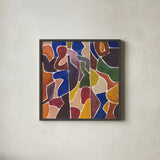 Fractured II by Cheryl Warrick. Shown in a sleek black glass frame for a contemporary gallery look. Available as an archival giclee rolled canvas, fine art paper, or poster print. SKU 103272a.