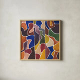 Fractured II by Cheryl Warrick. Shown in a natural wood glass frame for a timeless modern aesthetic. Available as an archival giclee rolled canvas, fine art paper, or poster print. SKU 103272a.