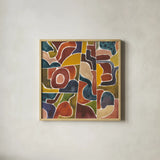 Fractured III by Cheryl Warrick. Shown in a natural wood glass frame for a timeless modern aesthetic. Available as an archival giclee rolled canvas, fine art paper, or poster print. SKU 103273a.