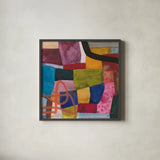 Freeway V by Cheryl Warrick. Shown in a sleek black glass frame for a contemporary gallery look. Available as an archival giclee rolled canvas, fine art paper, or poster print. SKU 86970a.