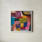 Freeway V by Cheryl Warrick. Shown in a crisp white glass frame for a clean and minimalist style. Available as an archival giclee rolled canvas, fine art paper, or poster print. SKU 86970a.