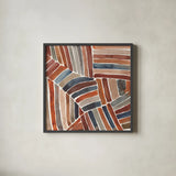 Furrow II by Cheryl Warrick. Shown in a sleek black glass frame for a contemporary gallery look. Available as an archival giclee rolled canvas, fine art paper, or poster print. SKU 79900a.
