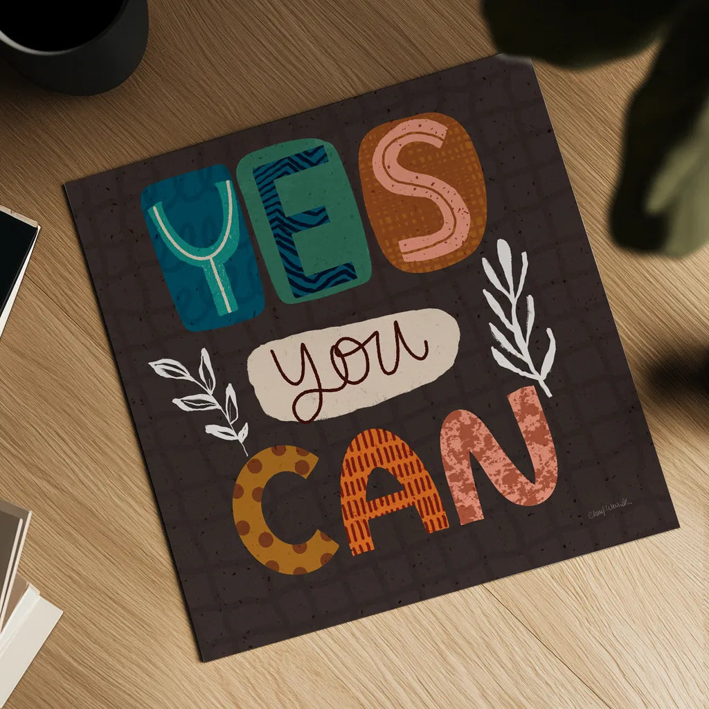 Happy Inspiration I by Cheryl Warrick. Shown as a detailed flat fine art print, highlighting archival giclee quality. Available as an archival giclee rolled canvas, fine art paper, or poster print. SKU 90937a.