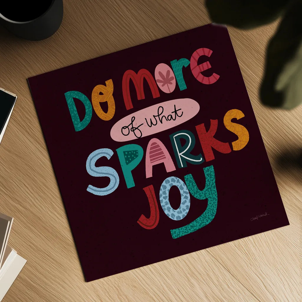 Happy Inspiration IV by Cheryl Warrick. Shown as a detailed flat fine art print, highlighting archival giclee quality. Available as an archival giclee rolled canvas, fine art paper, or poster print. SKU 90940a.