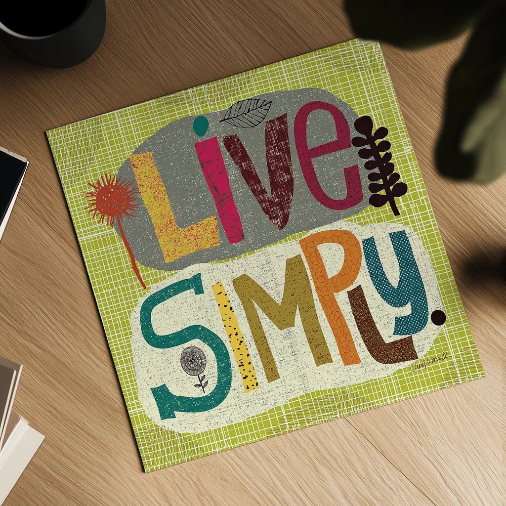 Happy Thoughts IV by Cheryl Warrick. Shown as a detailed flat fine art print, highlighting archival giclee quality. Available as an archival giclee rolled canvas, fine art paper, or poster print. SKU 14816a.