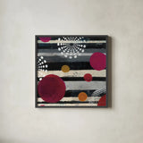 Harmony I by Cheryl Warrick. Shown in a sleek black glass frame for a contemporary gallery look. Available as an archival giclee rolled canvas, fine art paper, or poster print. SKU 17014a.