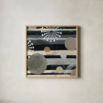 Harmony I Archroma by Cheryl Warrick. Shown in a natural wood glass frame for a timeless modern aesthetic. Available as an archival giclee rolled canvas, fine art paper, or poster print. SKU 30078a.