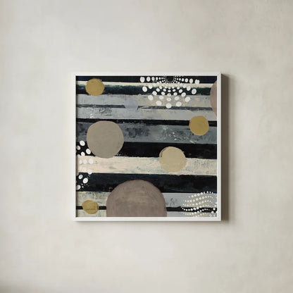 Harmony II Archroma by Cheryl Warrick. Shown in a crisp white glass frame for a clean and minimalist style. Available as an archival giclee rolled canvas, fine art paper, or poster print. SKU 30079a.