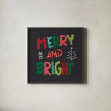 Holiday Wishes III by Cheryl Warrick. Shown in a sleek black glass frame for a contemporary gallery look. Available as an archival giclee rolled canvas, fine art paper, or poster print. SKU 97613a.