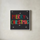 Holiday Wishes IV by Cheryl Warrick. Shown in a crisp white glass frame for a clean and minimalist style. Available as an archival giclee rolled canvas, fine art paper, or poster print. SKU 97614a.