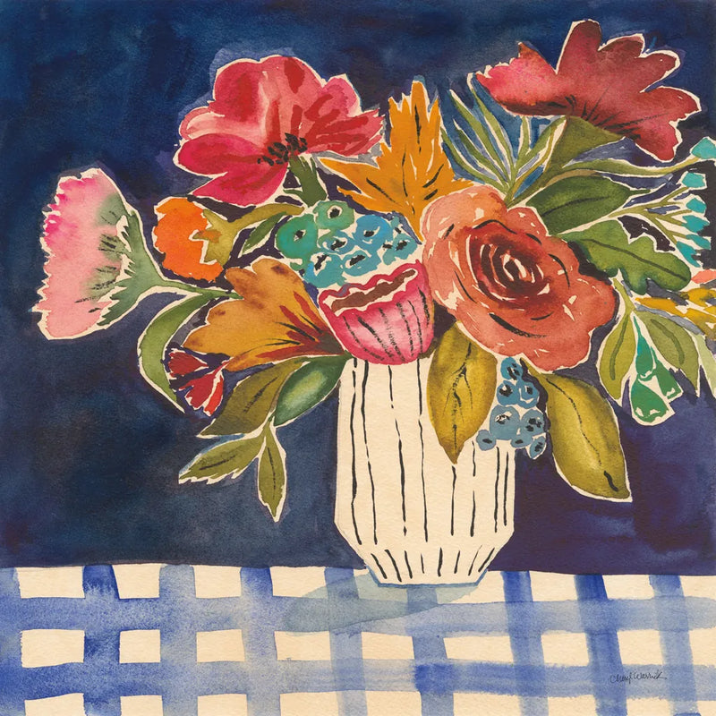 Hopeful Blooms II by Cheryl Warrick. SKU 103254a. Archival Giclee Fine art print for wall decor.
