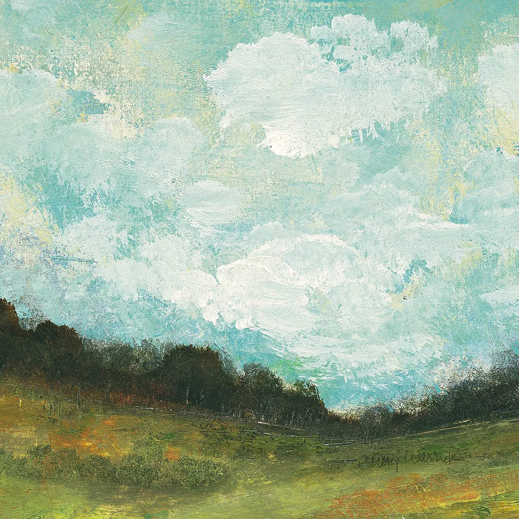 In the Field Square II by Cheryl Warrick. SKU 37754a. Archival Giclee Fine art print for wall decor.