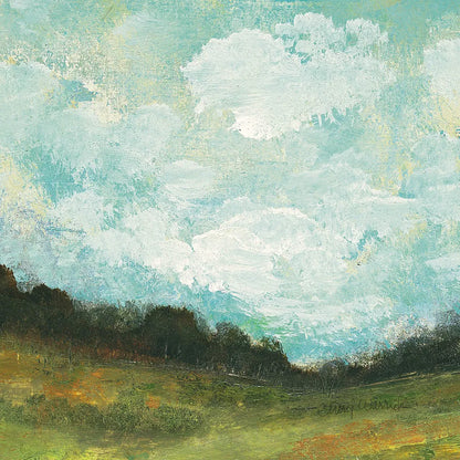 In the Field Square II by Cheryl Warrick. SKU 37754a. Archival Giclee Fine art print for wall decor.