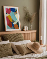 Inclination Crop by Cheryl Warrick. shown as a paper print in a natural frame. Available as a archival giclee rolled canvas, fine art paper, or poster print. SKU 79893h.