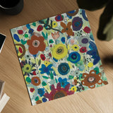 Jewel Garden II by Cheryl Warrick. Shown as a detailed flat fine art print, highlighting archival giclee quality. Available as an archival giclee rolled canvas, fine art paper, or poster print. SKU 37828a.