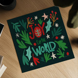 Joyful Holiday II by Cheryl Warrick. Shown as a detailed flat fine art print, highlighting archival giclee quality. Available as an archival giclee rolled canvas, fine art paper, or poster print. SKU 87651a.