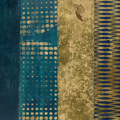 Juxtapose III Metallic by Cheryl Warrick. SKU 19253a. Archival Giclee Fine art print for wall decor.