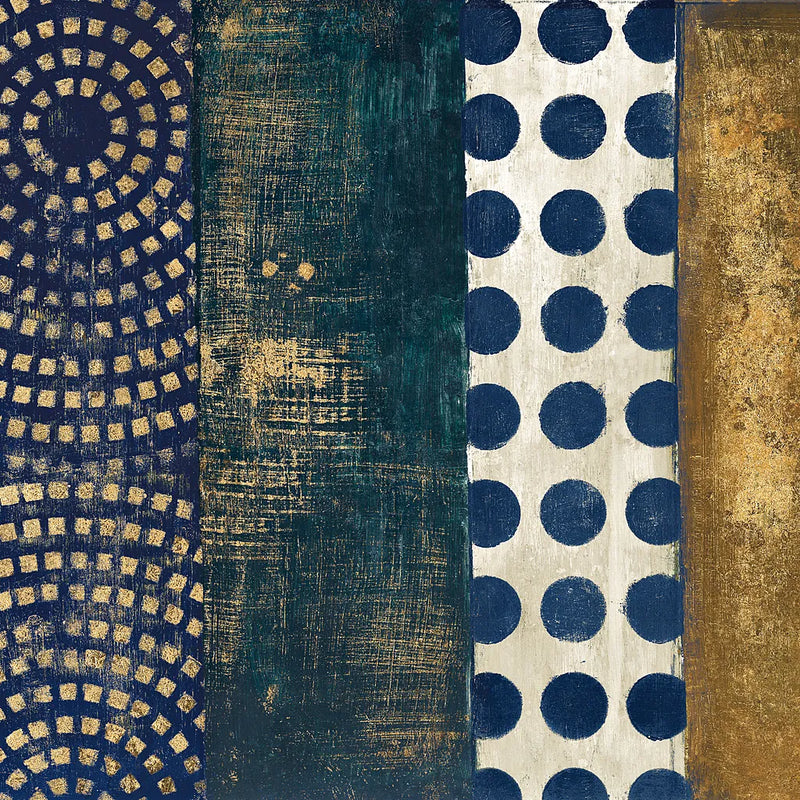 Juxtapose VI Metallic by Cheryl Warrick. SKU 19256a. Archival Giclee Fine art print for wall decor.