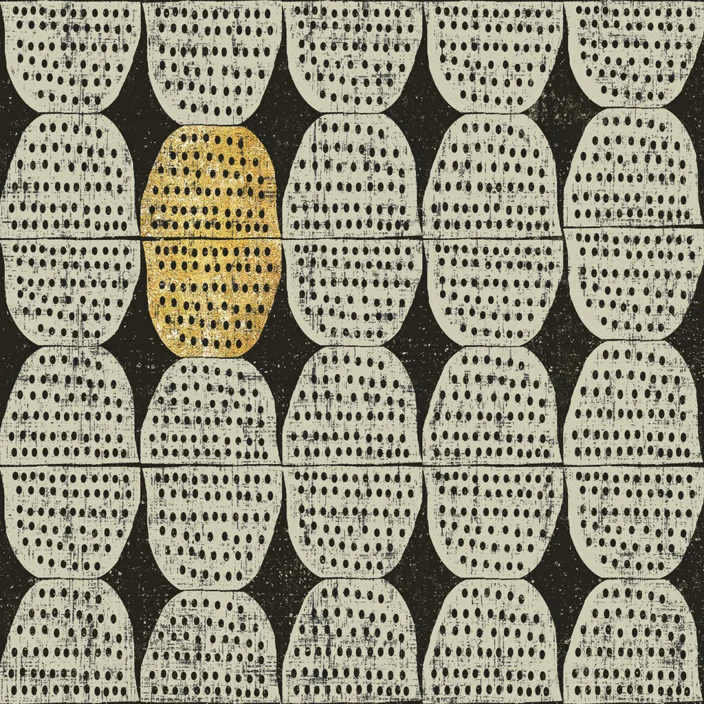 Kitchen Play Pattern II BWG by Cheryl Warrick. SKU 77643a. Archival Giclee Fine art print for wall decor.