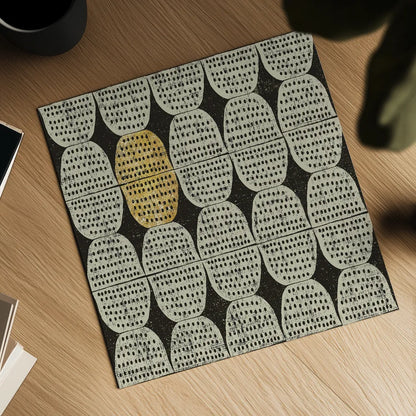 Kitchen Play Pattern II BWG by Cheryl Warrick. Shown as a detailed flat fine art print, highlighting archival giclee quality. Available as an archival giclee rolled canvas, fine art paper, or poster print. SKU 77643a.