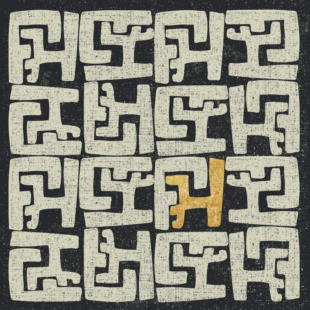 Kuba Play II Gold by Cheryl Warrick. SKU 77618a. Archival Giclee Fine art print for wall decor.