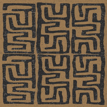 Kuba Play III Brown by Cheryl Warrick. SKU 77620a. Archival Giclee Fine art print for wall decor.