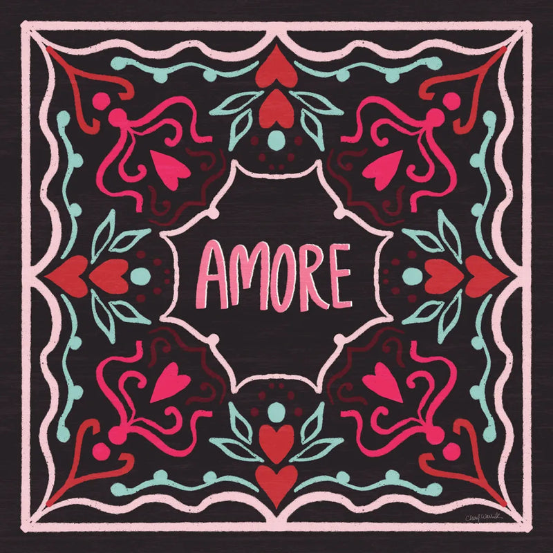 Love Sentiments Amore by Cheryl Warrick. SKU 104050a. Archival Giclee Fine art print for wall decor.